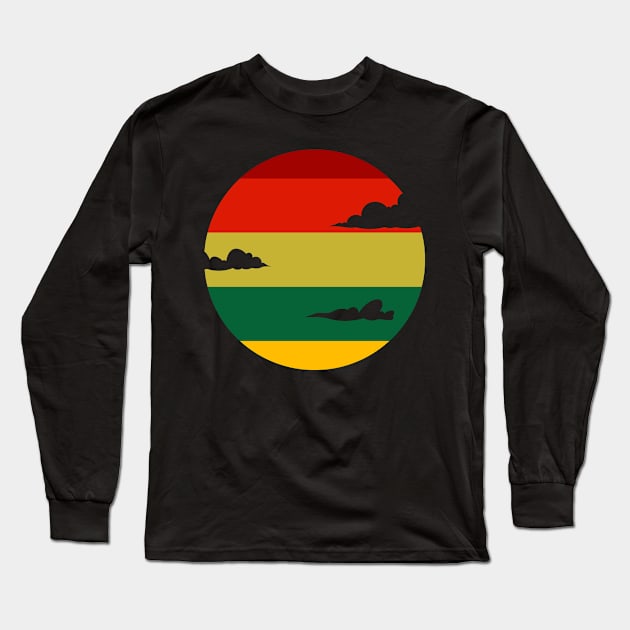 Retro Long Sleeve T-Shirt by Design Anbay